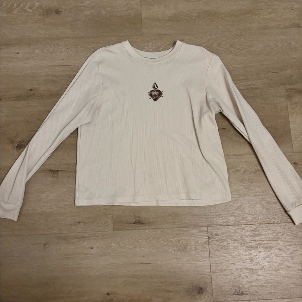 Volcom White Long Sleeve Tee